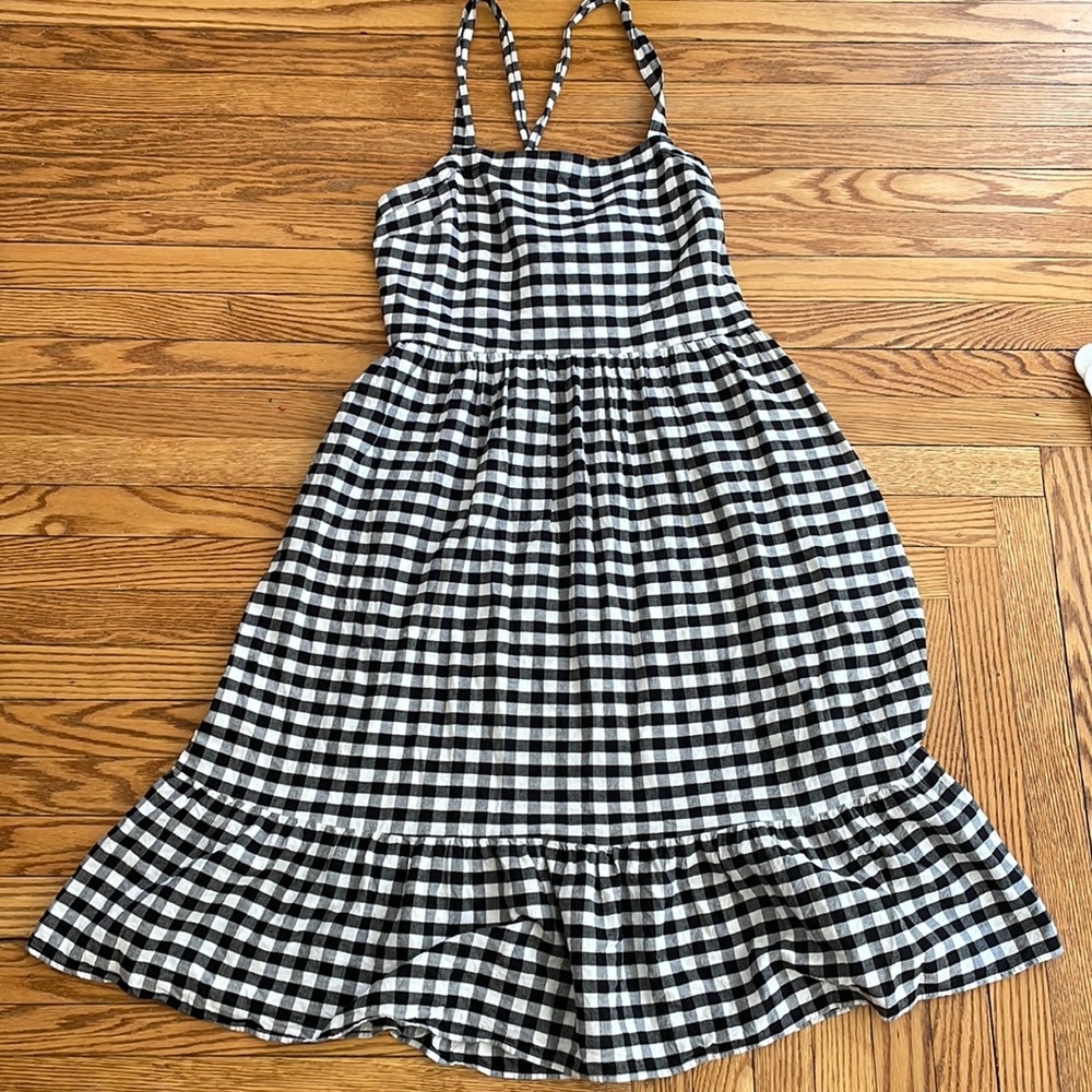 Black and White Gingham Dress